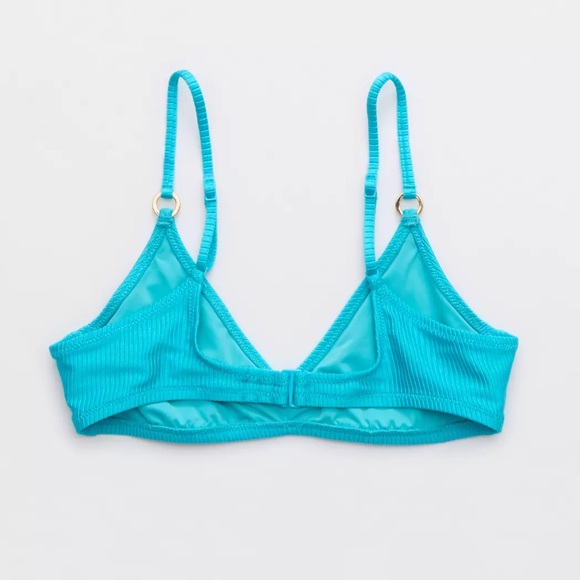 NWT Aerie Beach Babe Shine Rib Voop Bikini Top - Picture 4 of 12